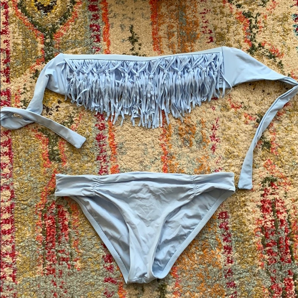 lspace fringe bikini top and bottom